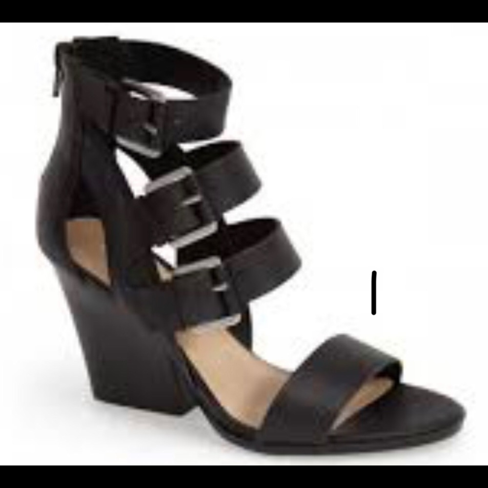 VERY VOLATILE MARTEL LEATHER CAGED HEELS